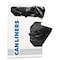 Accufit 16 gal Trash Bags, 24 in x 32 in, 1 mil, Black, 250 PK H4832TK X01 - alternate 1